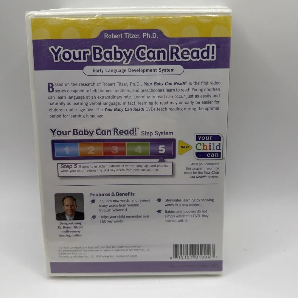 Your Baby Can Read DVD Lot  Of 5 Your Child Can Read Set Early Learning Titzer